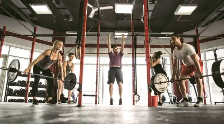 Group Fitness Class Performing